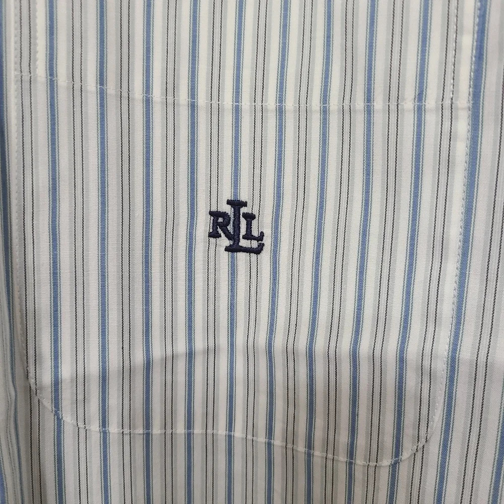 Lauren Women's Ralph Lauren Petite Striped Easy Care Cotton Shirt 6 Petite NWT - Picture 6 of 12